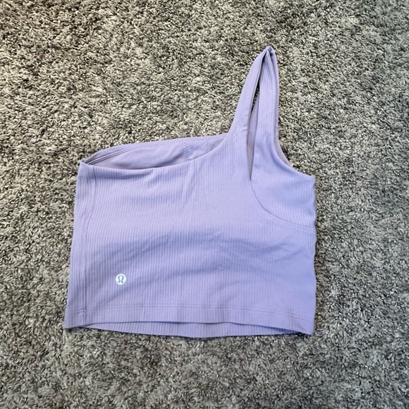 lululemon athletica Tops - lululemon athletica Purple Asymmetrical Fitted Tank Top